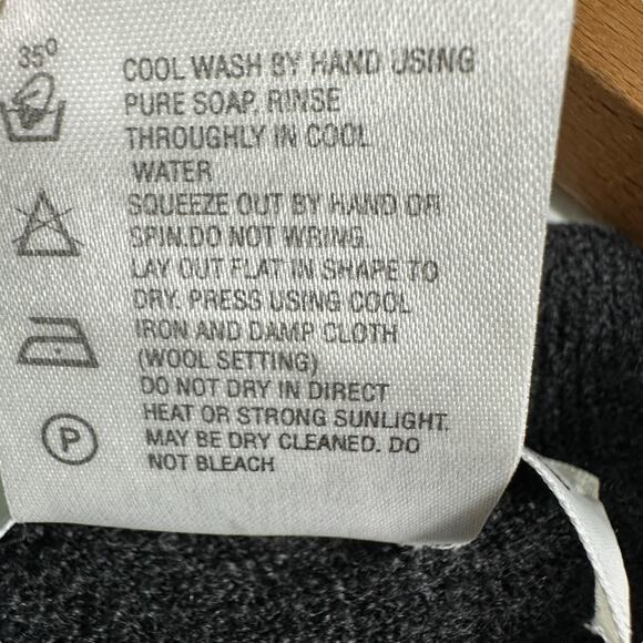 Clan Douglas Made in Scotland 60% Merino Wool 1/4 Button Sweater Mens Large Gray - Picture 5 of 8